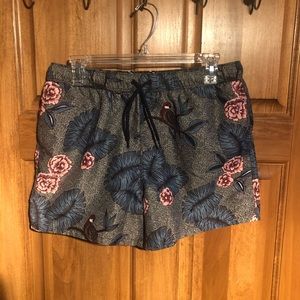 Asos Flower and bird swim shorts